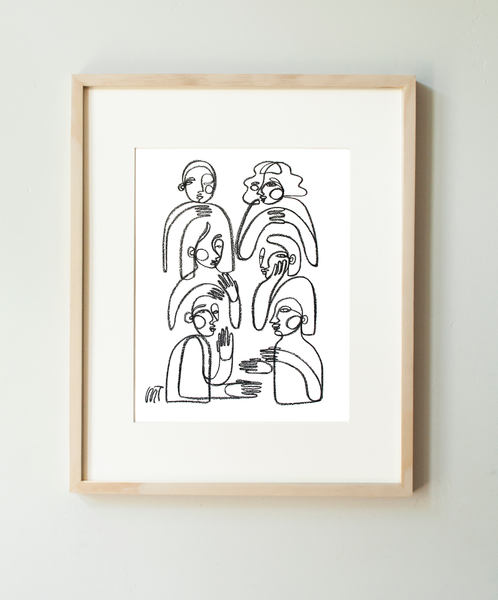 "Catching Up" Art Print
