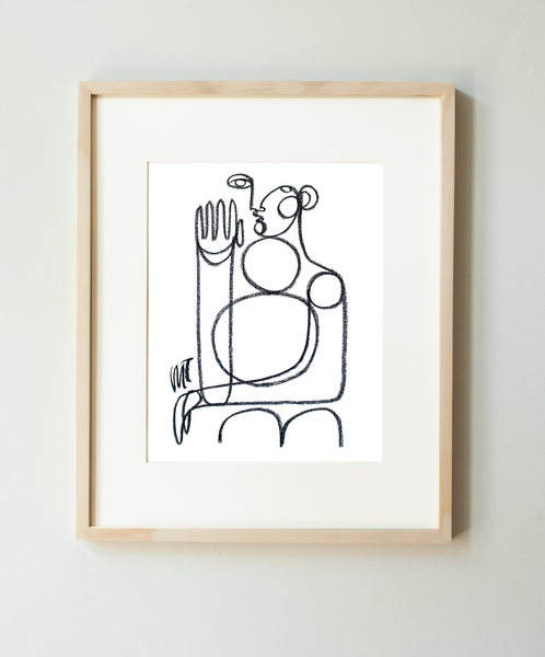 "Holding Something Awkwardly" Art Print