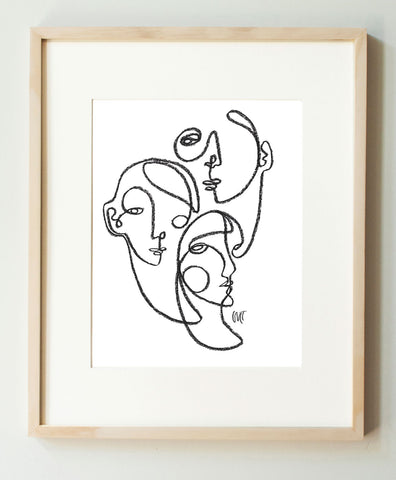 "Emotional Headdress" Art Print